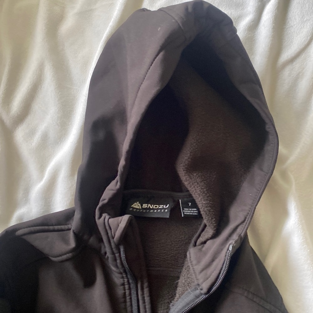 Snozu black thick jacket polyester